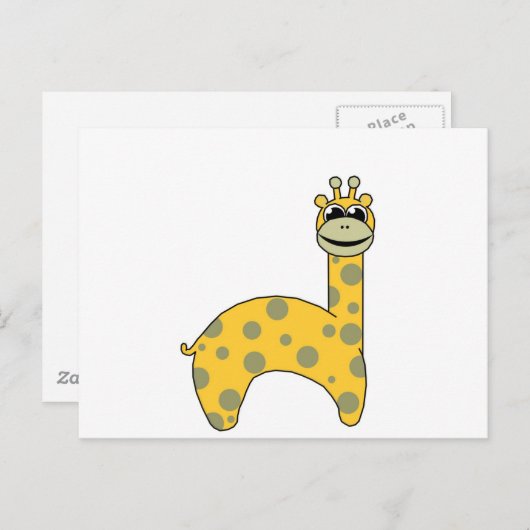 Giraffen Postkarte (Vorne/Hinten)