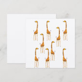 Giraffen Postkarte (Vorne/Hinten)