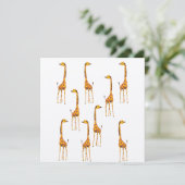 Giraffen Postkarte (Stehend Vorderseite)