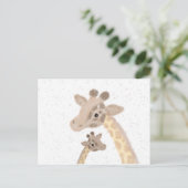 Giraffen-Postkarte Postkarte (Stehend Vorderseite)