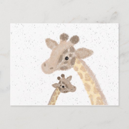 Giraffen-Postkarte Postkarte (Vorderseite)