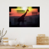 Giraffen Print Poster (Küche)