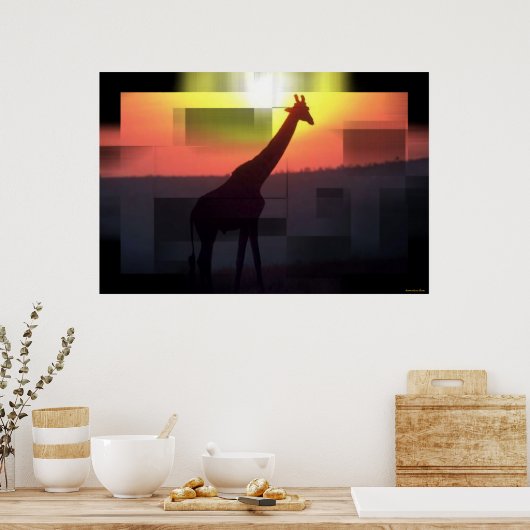 Giraffen Print Poster (Küche)