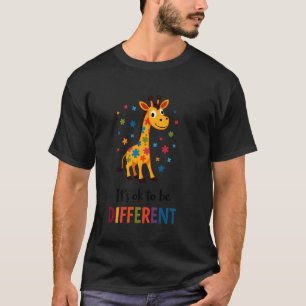 Giraffen-Puzzleteile Autismus Vielfalt Inklusion d T-Shirt