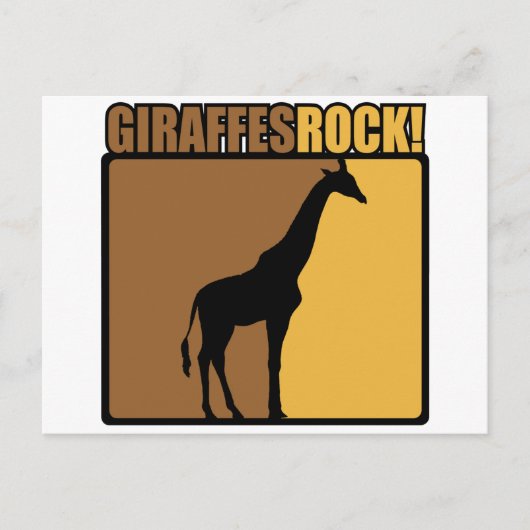 Giraffen Rock! Postkarte (Vorderseite)
