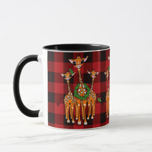 Giraffen, Rottartan, heilige Kränze Tasse