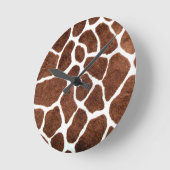 Giraffen Runde Wanduhr (Winkel)