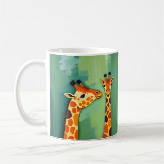 Giraffen-Safari-Kaffeetasse Kaffeetasse (Links)