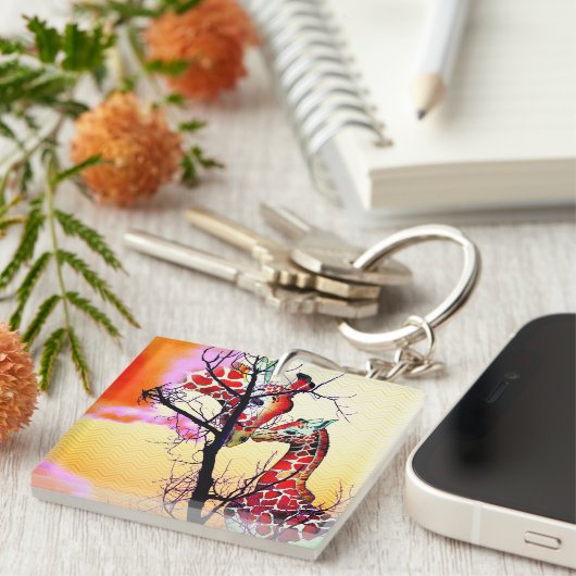 Giraffen Schlüsselanhänger (Vorderseite rechts)