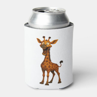 Giraffen-Schreck lustiges Tier-Motiv Übergrößen T- Dosenkühler