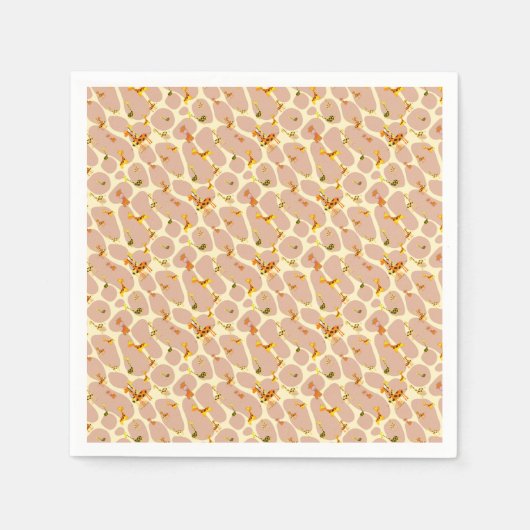 Giraffen Serviette (Vorderseite)