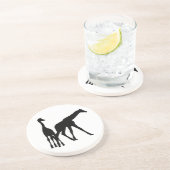 GIRAFFEN-SILHOUETTE #1B GETRÄNKEUNTERSETZER (Seite)