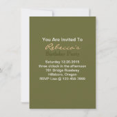 Giraffen-Silhouette des wilden Tieres der Einladung (Rückseite)