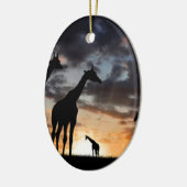 Giraffen-Silhouette des wilden Tieres der Keramik Ornament (Links)