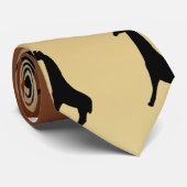 Giraffen-Silhouette Krawatte (Gerollt)