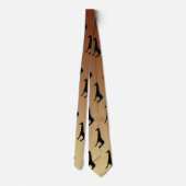 Giraffen-Silhouette Krawatte (Rückseite)