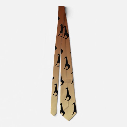 Giraffen-Silhouette Krawatte (Rückseite)