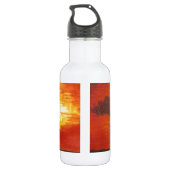 Giraffen-Silhouette Trinkflasche (Rückseite)