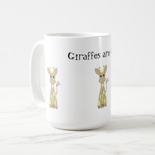 Giraffen sind Cool Kaffeetasse (Vorderseite Links)