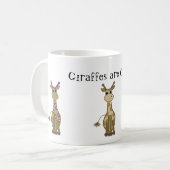 Giraffen sind Cool Kaffeetasse (Vorderseite Links)
