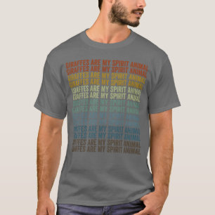 Giraffen sind mein Seelentier Giraffe Retro T-Shirt