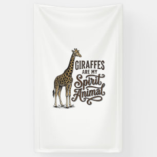 Giraffen sind mein spirituelles Tier, Vintage-Shir Banner