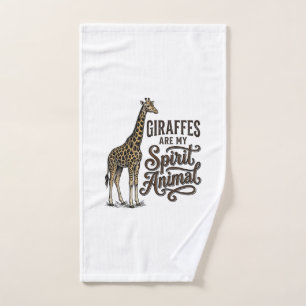 Giraffen sind mein spirituelles Tier, Vintage-Shir Handtuch