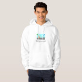 Giraffen-Ski-Sprung Hoodie (Vorne ganz)