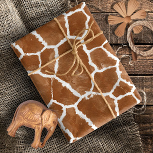 Giraffen-Skin-Pattern-Sattel Braun ID1152 Geschenkpapier