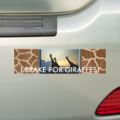 GIRAFFEN-SONNENUNTERGANG AUTOAUFKLEBER (Auf Auto)