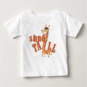 Giraffen-Stand hoch Baby T-shirt