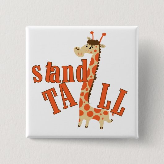 Giraffen-Stand hoch Button (Vorderseite)