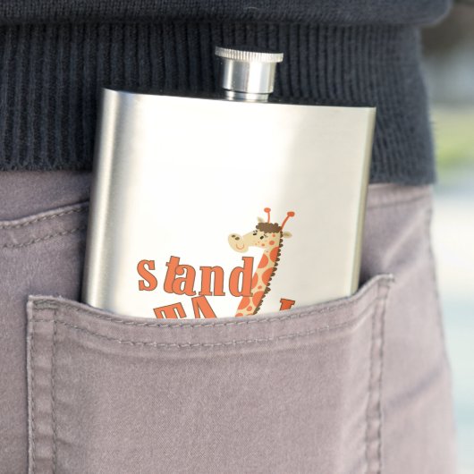 Giraffen-Stand hoch Flachmann (Beispiel)