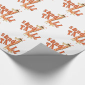 Giraffen-Stand hoch Geschenkpapier (Ecke)