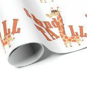 Giraffen-Stand hoch Geschenkpapier (Rolleneckpunkt)