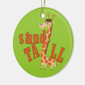 Giraffen-Stand hoch Keramikornament (Links)