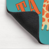 Giraffen-Stand hoch Mousepad (Ecke)