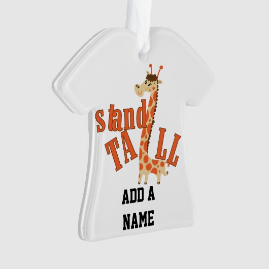 Giraffen-Stand hoch Ornament (Vorderseite)