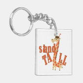 Giraffen-Stand hoch Schlüsselanhänger (Vorderseite links)