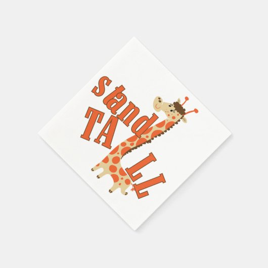 Giraffen-Stand hoch Serviette (Ecke)