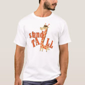 Giraffen-Stand hoch T-Shirt (Vorderseite)