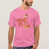 Giraffen-Stand hoch T-Shirt (Vorderseite)