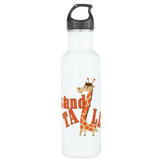 Giraffen-Stand hoch Trinkflasche (Vorderseite)
