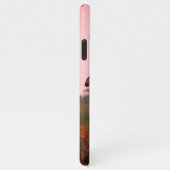 Giraffen, stehend in Mopanobäumen mit rosa Himmel iPhone Hülle (Rechte Seite)