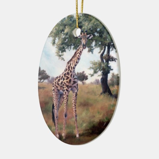 Giraffen-stehende hohe Verzierung Keramik Ornament (Links)