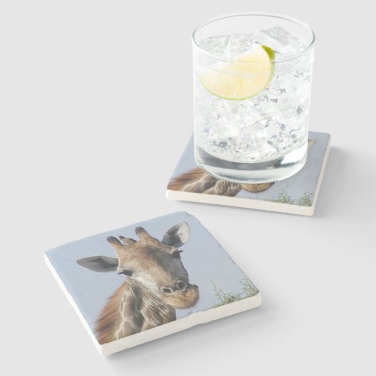 Giraffen-SteinUntersetzer Steinuntersetzer (Seitenansicht)