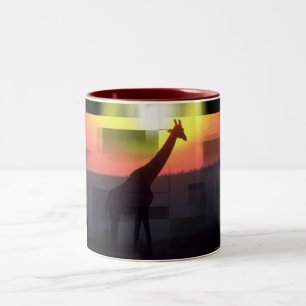 Giraffen-Tasse Zweifarbige Tasse