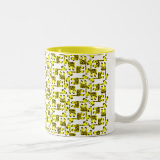 Giraffen-Tasse Zweifarbige Tasse