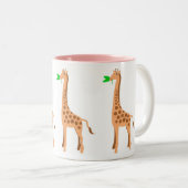 Giraffen-Tasse Zweifarbige Tasse (VorderseiteRechts)