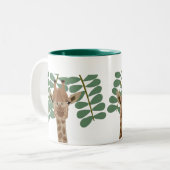 Giraffen-Tasse Zweifarbige Tasse (Vorderseite Links)